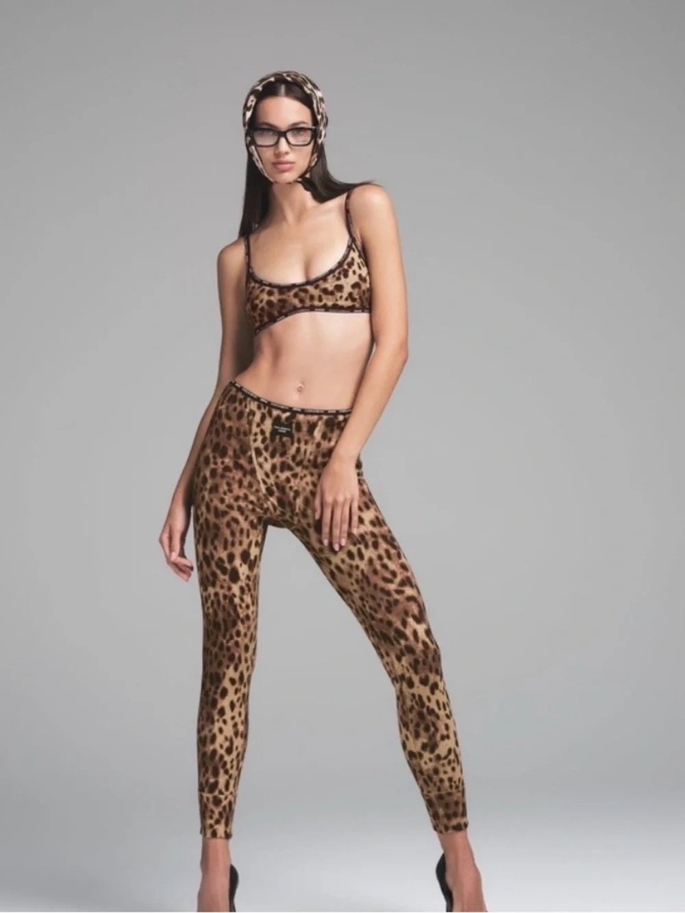 Skims X Dolce & Gabbana Cotton Ribbed Scoop neck Bralette